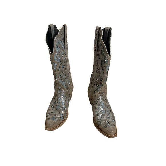 J.B. Dillon Bellflower Western Women's Sparkle Boots Size 11 - Picture 8 of 10